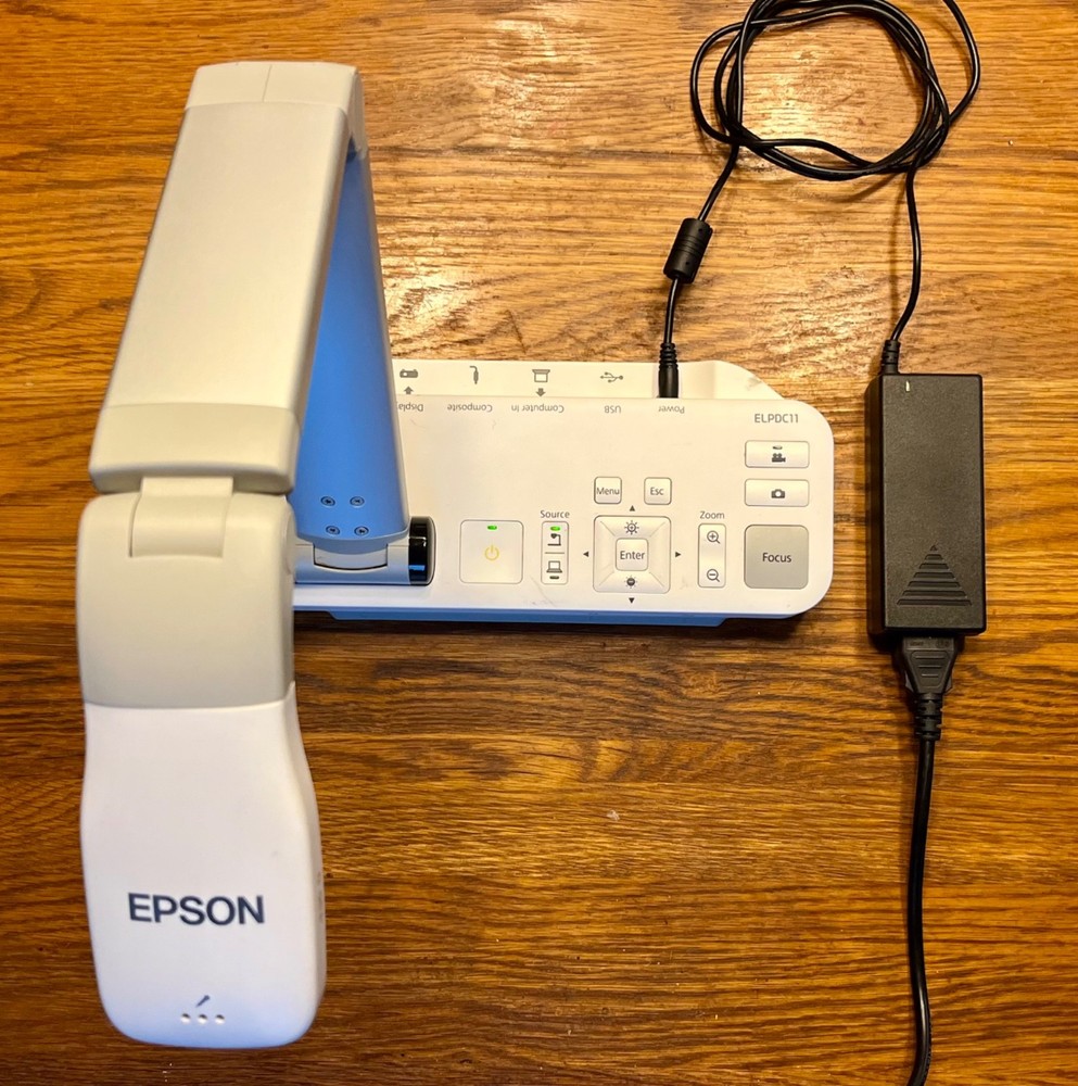 Epson ELPDC11 High Definition Interactive Document Camera Visualizer, Pre-Owned