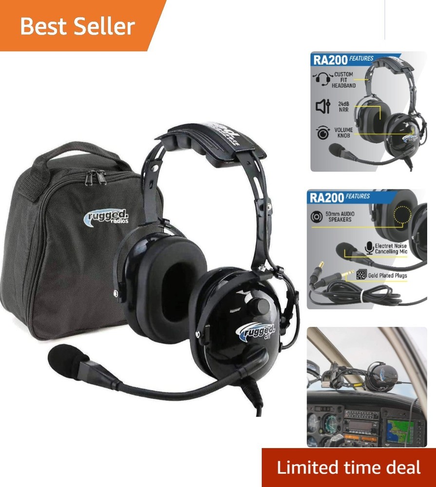 RA200 Headset: Noise Reduction and Comfort for Ideal Flight Training Experience
