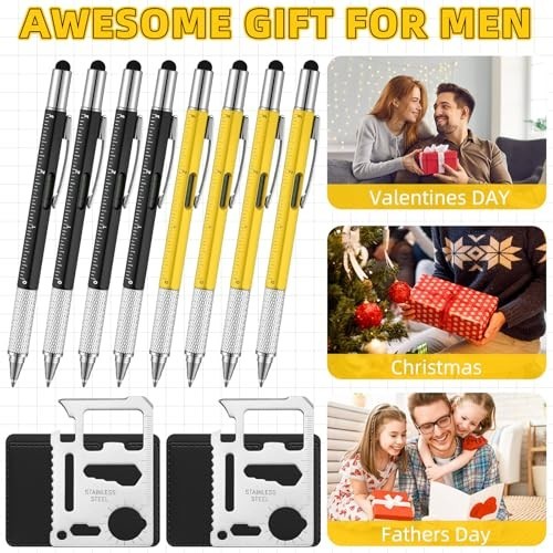 32 Pcs Multi-Function Pens Set - 6 in 1 Screwdriver Tool Gifts for Men, Dad, Hus