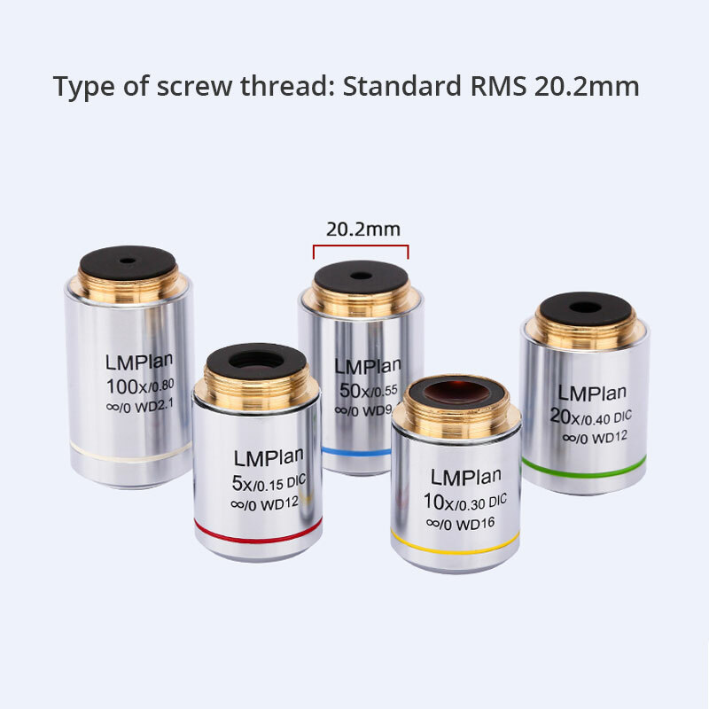 Long Working Distance Plan Achromatic DIC Differential Interference Objective