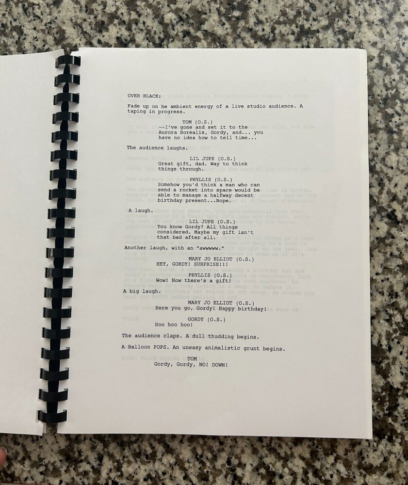 NOPE Jordan Peele Horror Movie Script Reprint Full Screenplay Script
