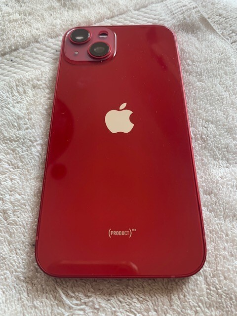 Apple iPhone 13 rear housing back glass chasis red ( C )