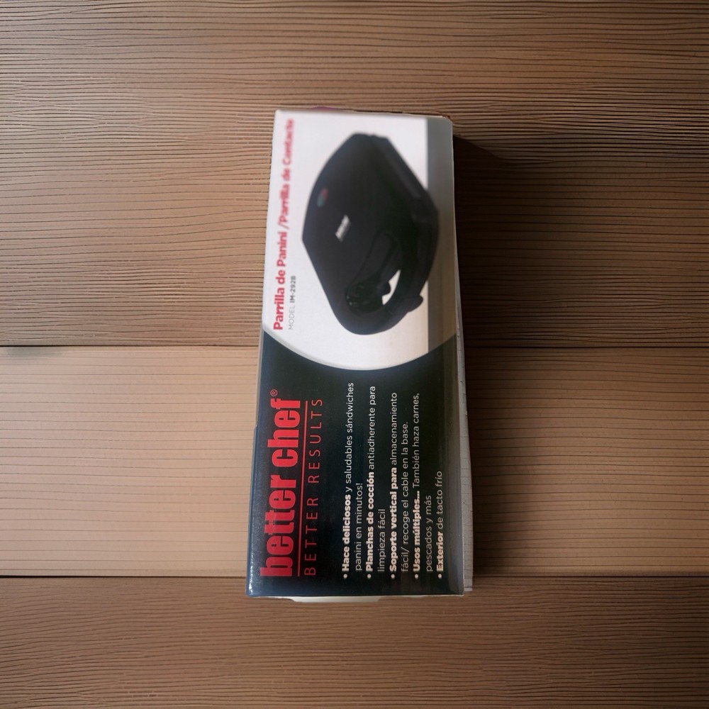 Better Chef Panini Grill Model IM-292B