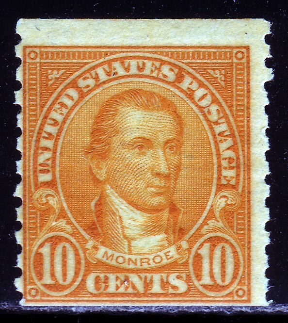 #603** JAMES MONROE.  UNUSED with VARIOUS FAULTS.  SCV $3.50-$7