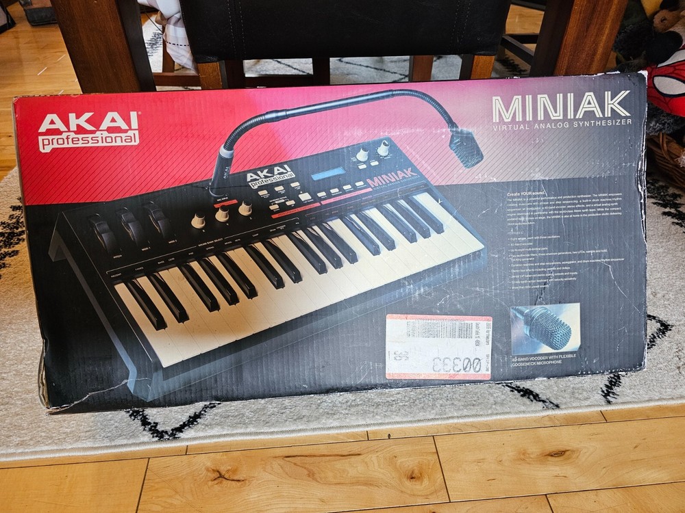Akai Professional Miniak Virtual Analog Synthesizer Microphone Adapter Manual
