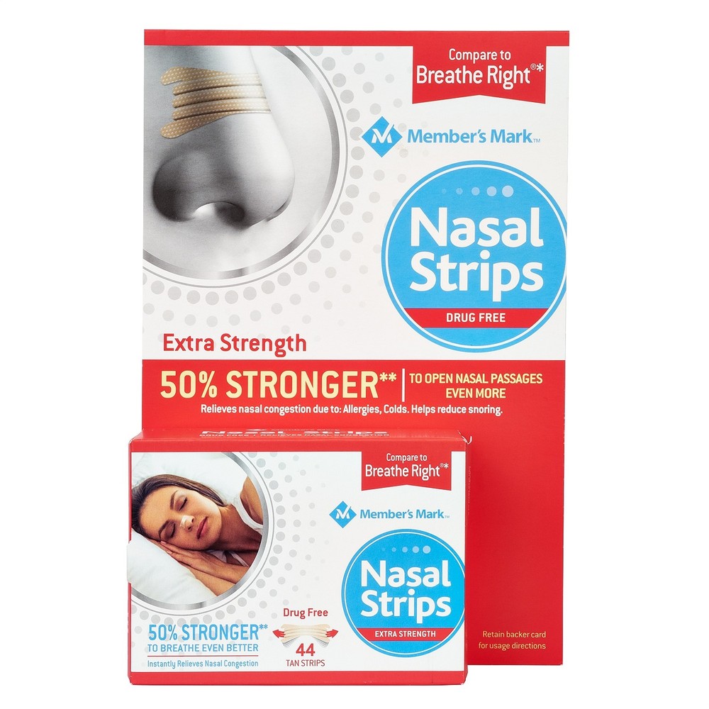 Member's Mark Extra Strength Nasal Strips, Tan (44 Count.)