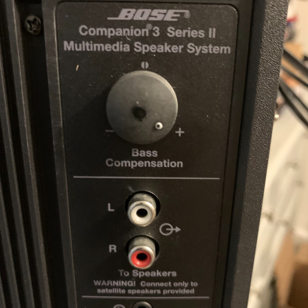 Bose Companion 3 Series II Multimedia Computer Speaker System Complete Works