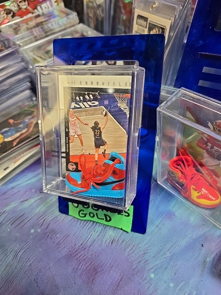 Caitlin Clark Shadow Box Display Case With Mini MJ- Panini Chronicles #27