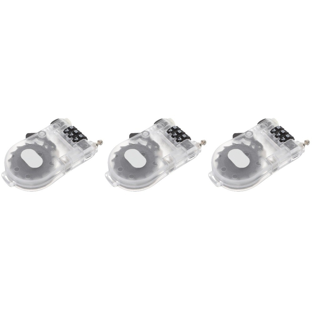 3 Pieces Anti Theft Handlebar Lock Snowboard Protection Ski Cable
