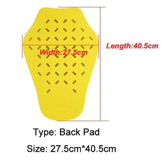 Motorcycle Jackets Insert Back Protector Armor Protection Pads Spine Anti-fall