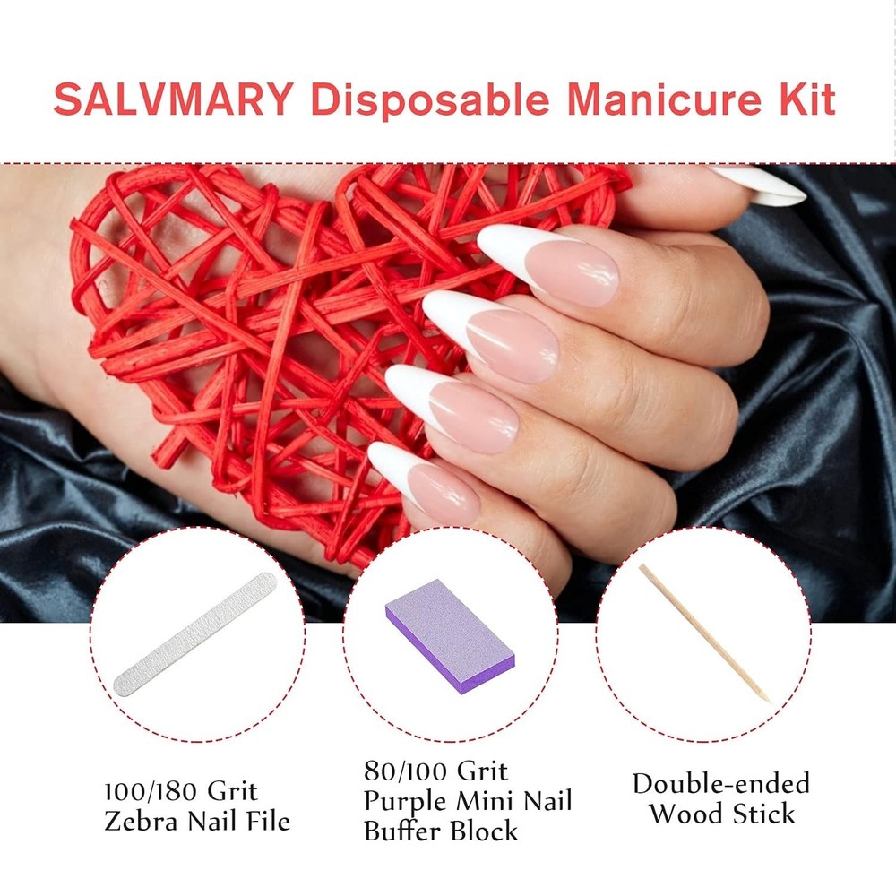 Professional Disposable Nail Kit, 100 Sets