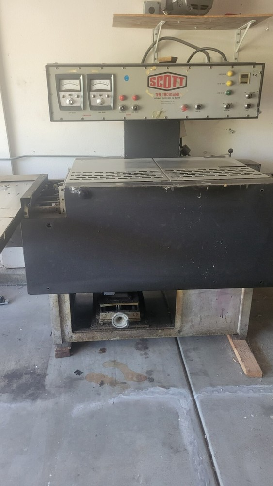 Scott 10000 Automated Plastic Index Tab Machine
