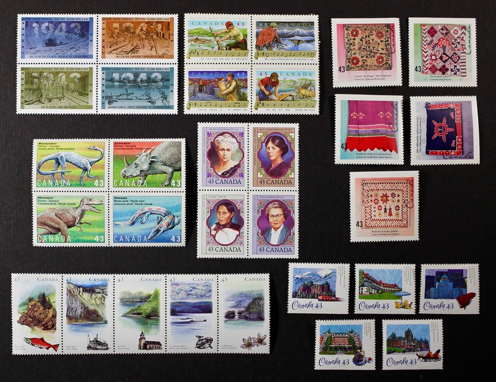 CANADA 1993 collection of 7 different complete sets Mint NH