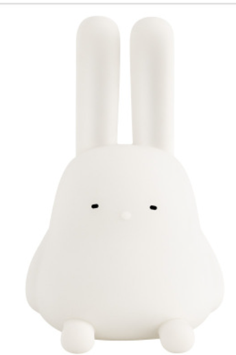 Timed Warm Light Silicone Rabbit Night Lamp Cute