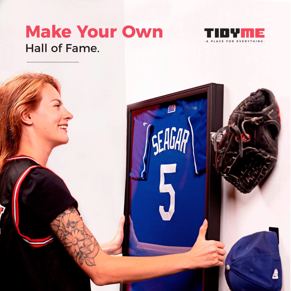 2-Pack Jersey Frame Display Cases – Double Pack, Black-case & Silver-locks