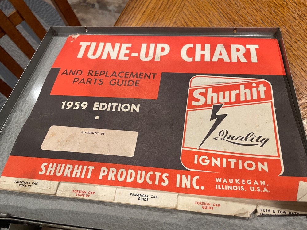 Allstate Testing Equipment Vintage Tune-Up Kit /Instructions - Sears & Roebuck
