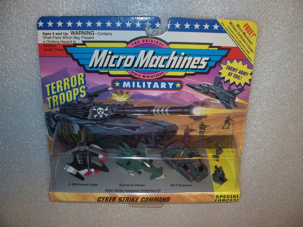 Micro Machines Set CYBER STRIKE COMMAND Military Terror Troops