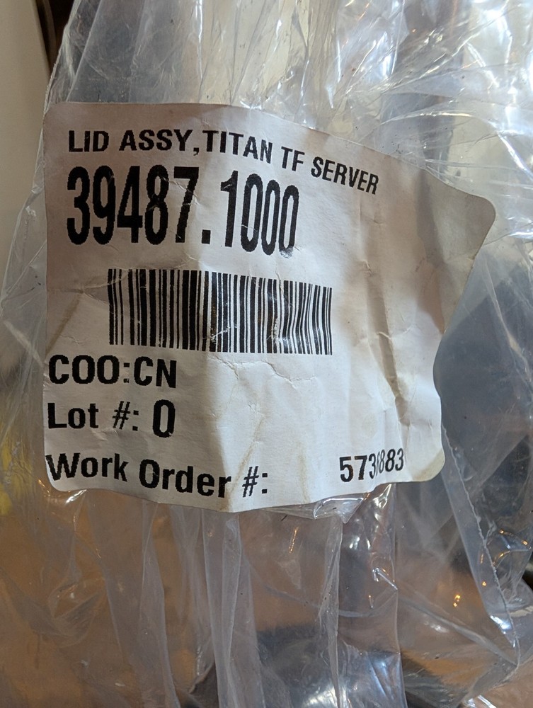 Bunn 39487.1000 Lid Assembly, Titan Tf Server