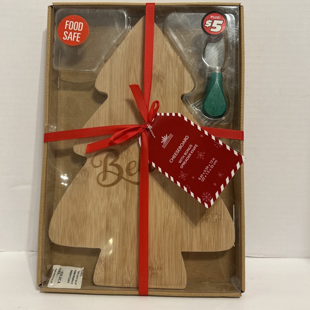 Season Cheer Cheesboard With Spreader Knife