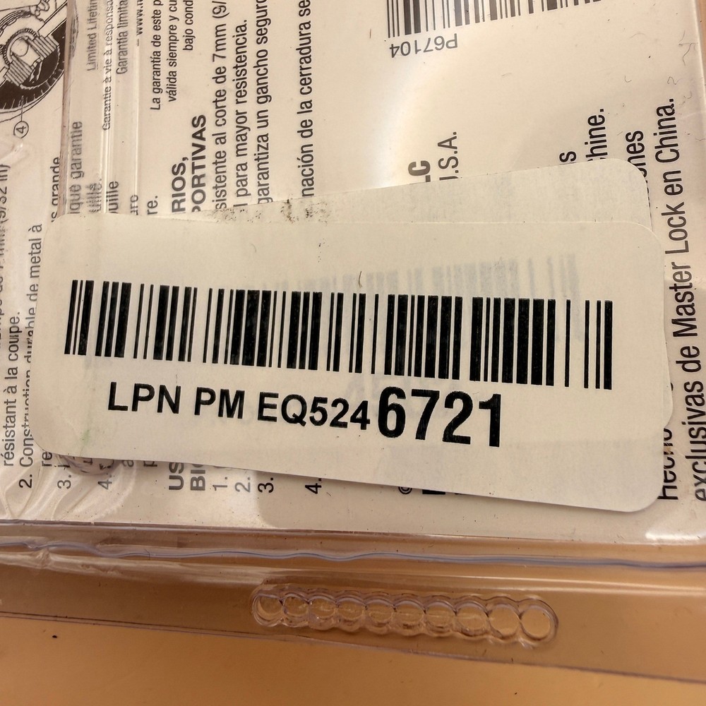 Master Lock 1530DCM Blue Locker Lock Combination Padlock