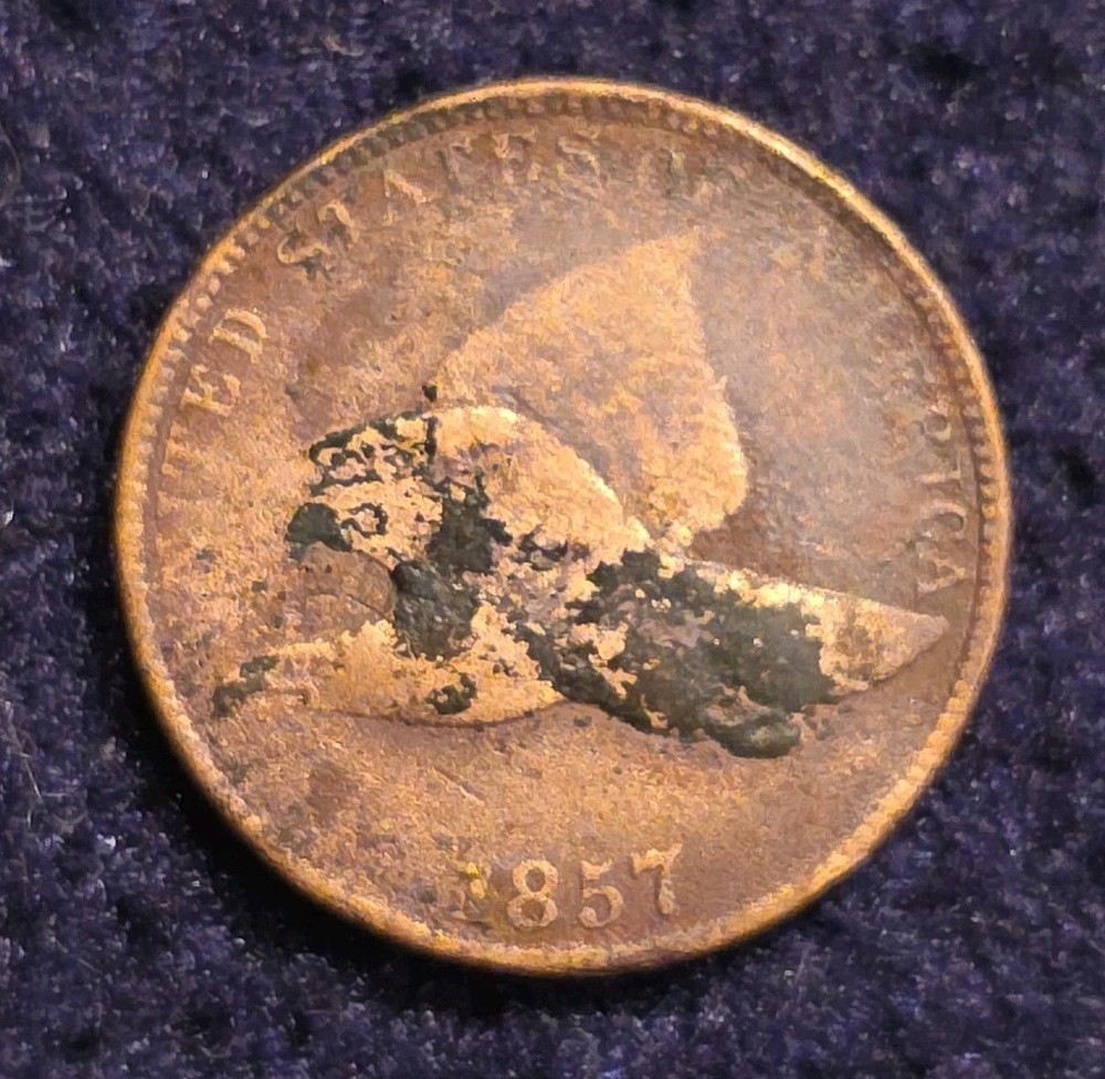 1857 1C Flying Eagle One Cent