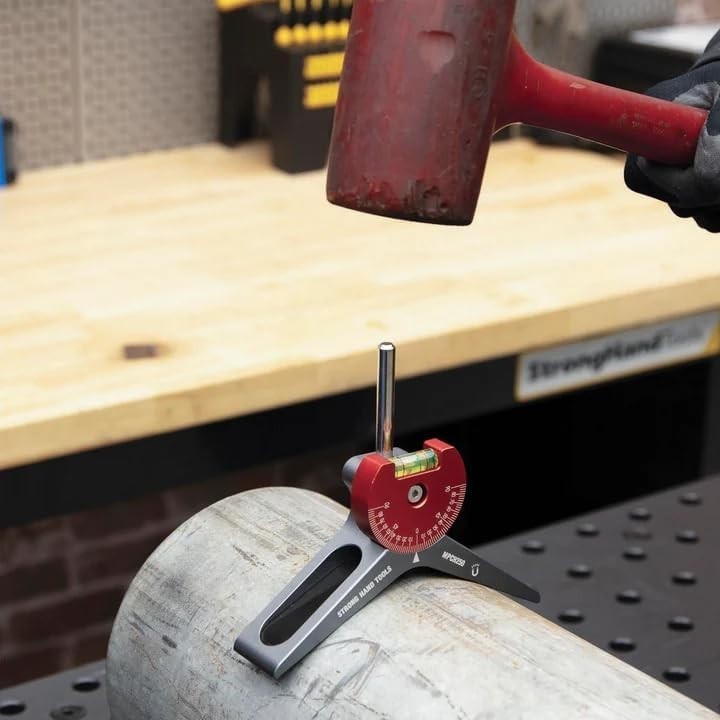 Magnetic Pipe Centering Tool - 360° Rotatable Dial - Aluminum