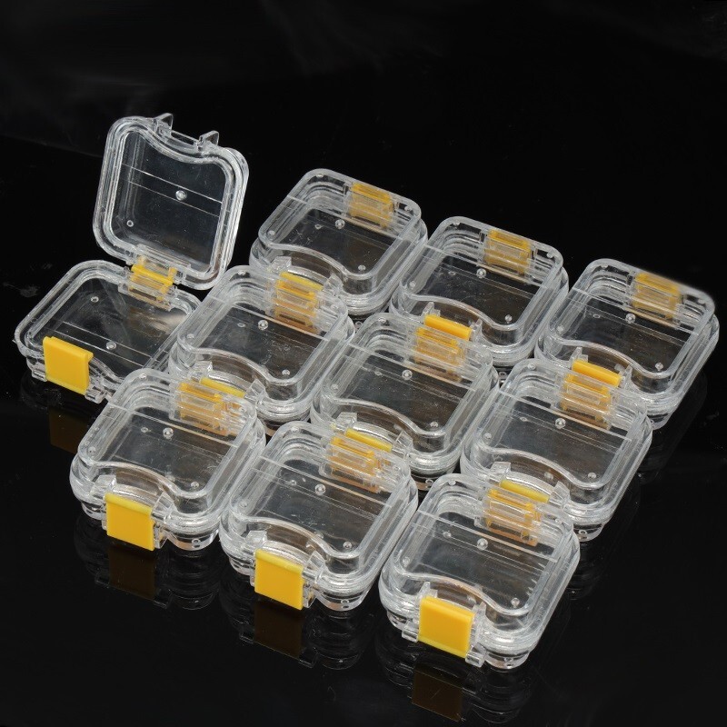 20Pcs Denture False Teeth Membrane Case Container Hinged Display Box Jewelry USA