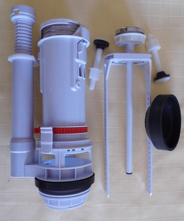 Universal 2 inch Single Flush Valve and Adjustable Height Flush Button