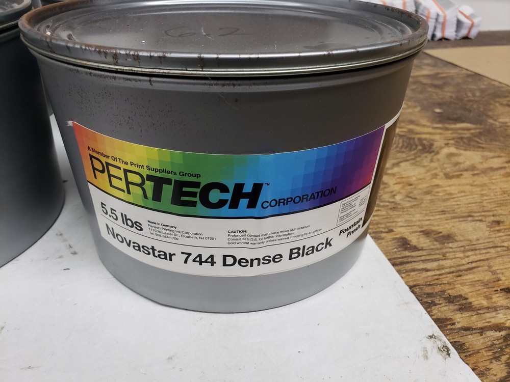 Novastar 744 Dense Black Offset Ink 26 Lbs Offset Ink
