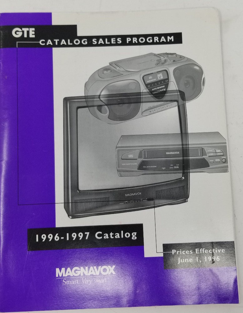 GTE Sales Program 1996-1997 Catalog Magnavox Electronics