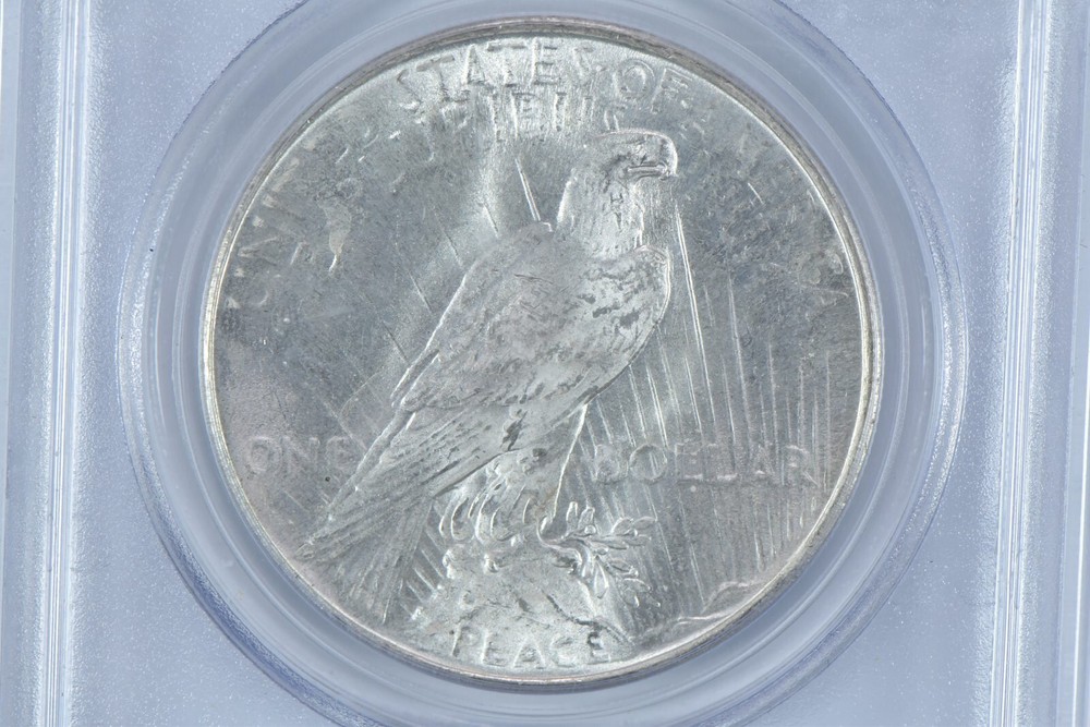 1923 Peace Silver Dollar MS63 PCGS Blue Label