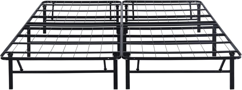 Versatile 14 Inch Heavy Duty Metal Bed Frame - No Box Spring Needed, Full Size