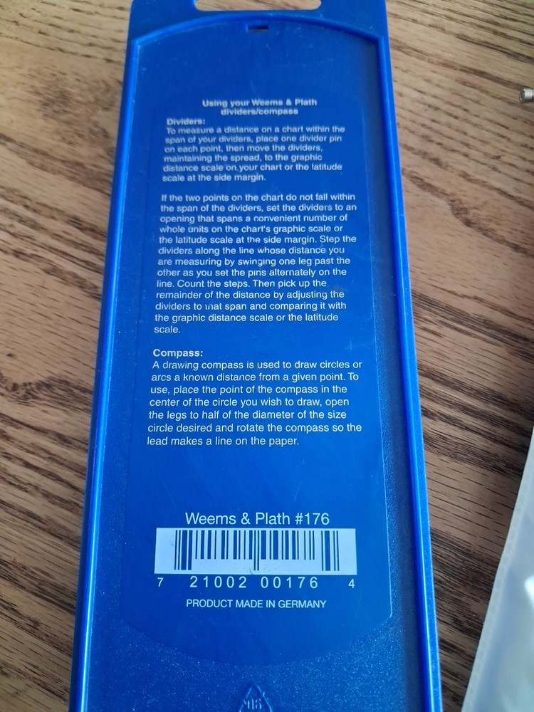 Lot Weems & Plath Navigation Map 2 Compass, 2 Protractor Triangles, 6" Divider
