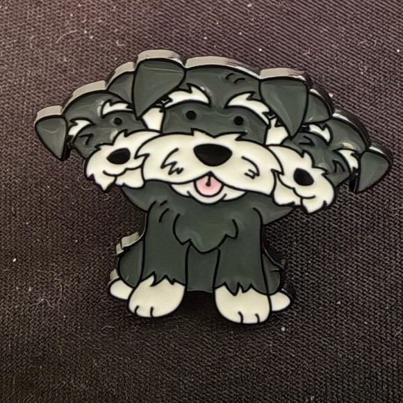 Three Headed Dog Enamel Pin