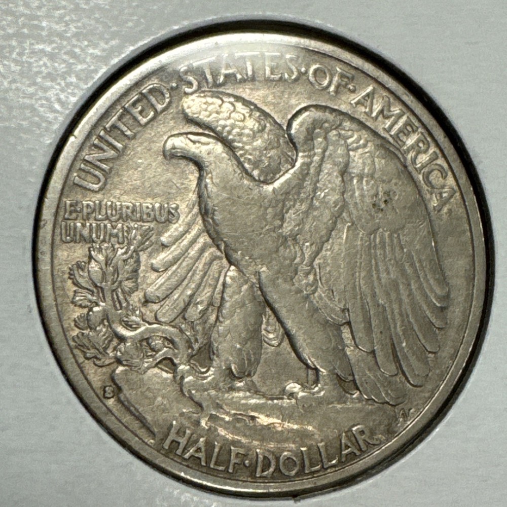1933-S Walking Liberty Half Dollar XF+