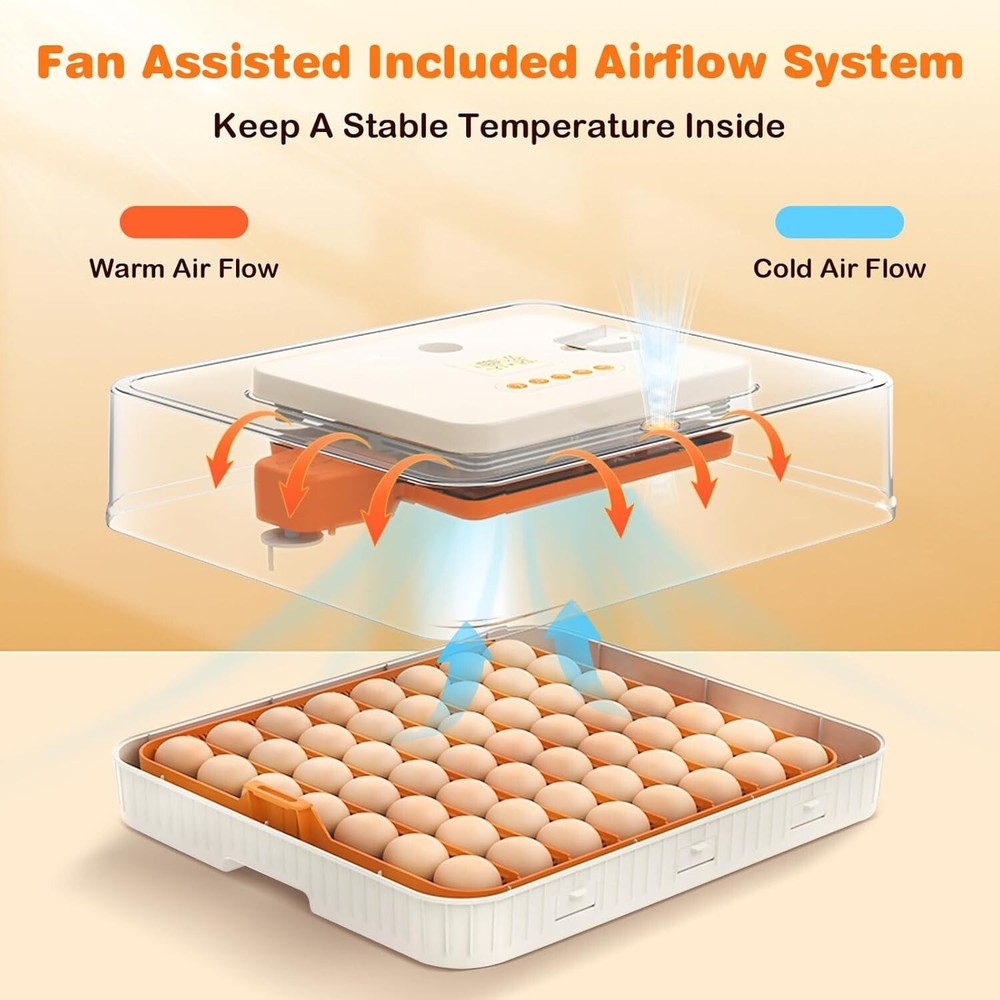 New Incubator Egg Automatic 56 Egg Turning Egg Hatching Temp & Humidity Control
