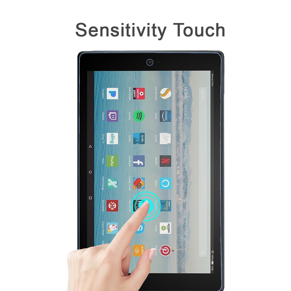 Tempered Glass Screen Protector for Amazon Fire HD 10 (7th Gen-2017)