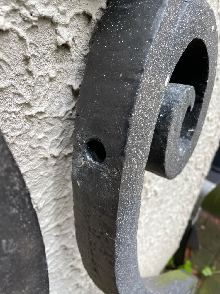 Wrought Iron Corbels Pair Oversize