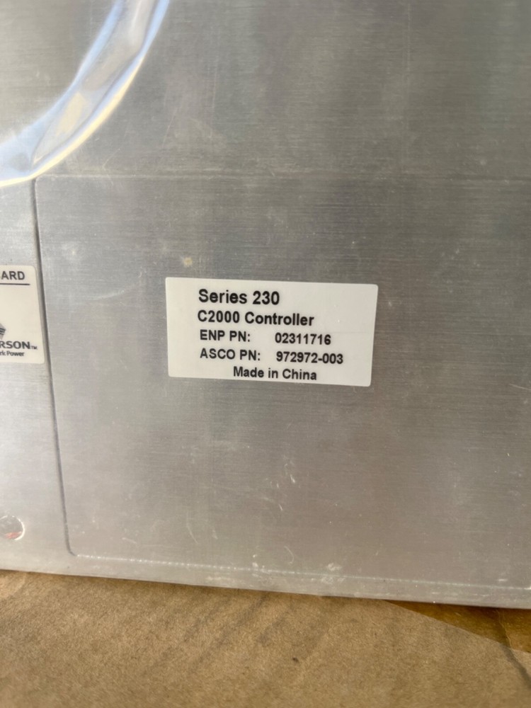 EMERSON Network Power ASCO C2000 controller ASCO 972972-003