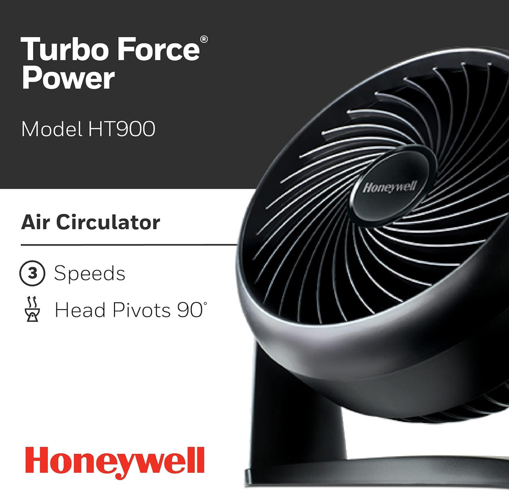 HT-900 TurboForce Air Circulator Fan Black, Small- 4 Pack
