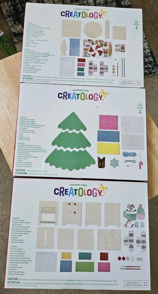 3 Creatology Christmas Craft Kits: Tree Advent, Santa Mailbox Countdown + 1 More
