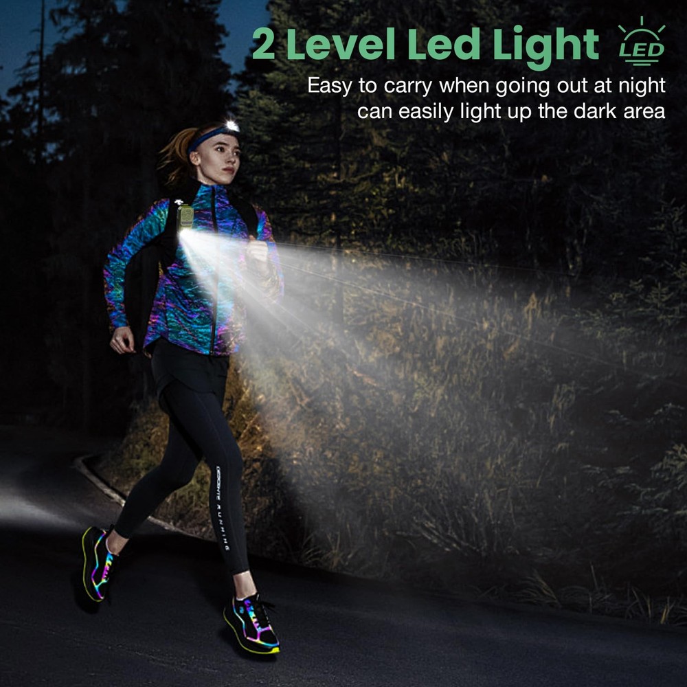 Clip on Bluetooth Speaker with RGB/Flashlight mini Bluetooth Speaker (Non-Mag...