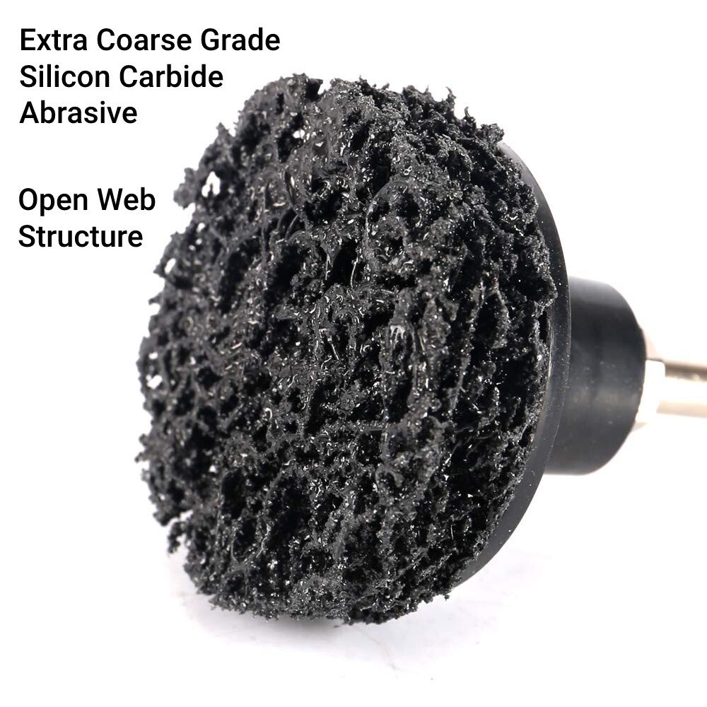 SATC 100PCS Roll Lock Grinder Stripping Sanding Discs Paint Rust Removal Wheels