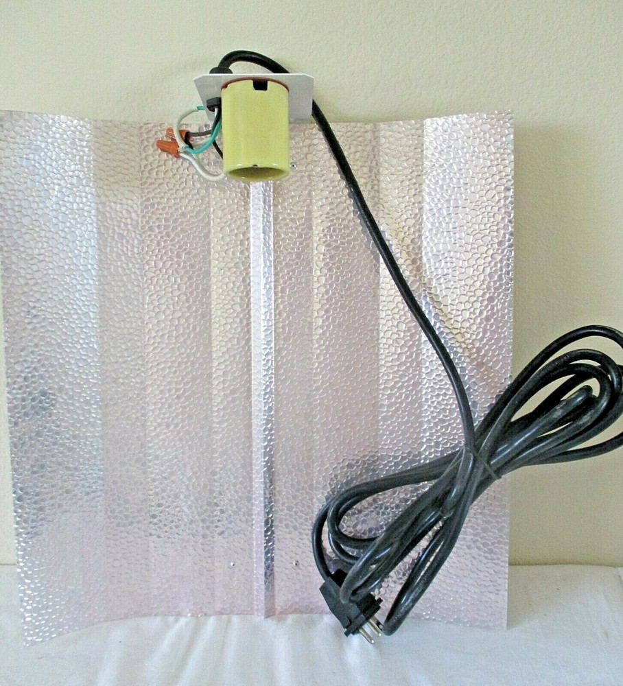 2 each SINOWELL 400W HPS & MH Grow Light Bulbs, Wing Reflector, Timer, Rollers