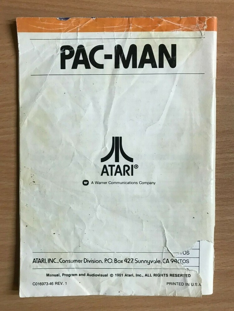 PAC-MAN - ATARI 2600 Instruction manual