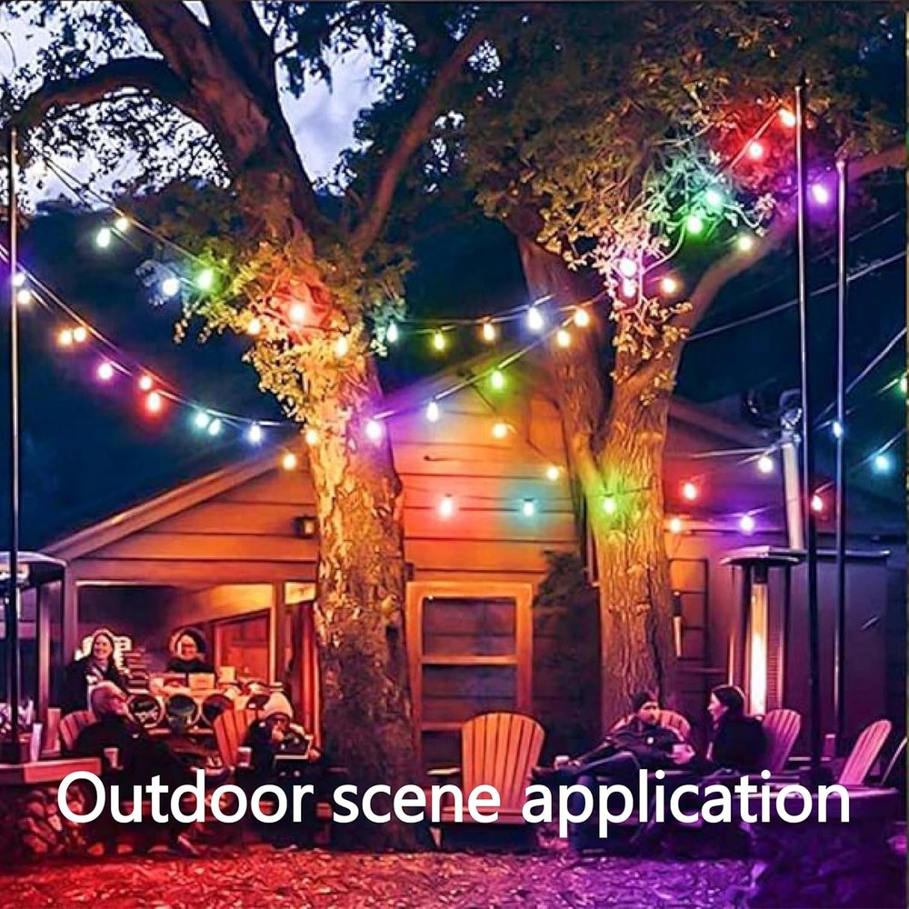 S14 LED Replace Light Bulbs for Patio String Light Shatter-Resistant 48