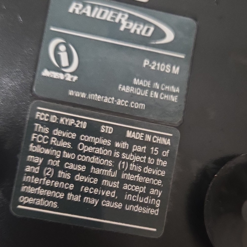 Interact RaiderPro P-210SM Wired Gameport Joystick Black PC Controller