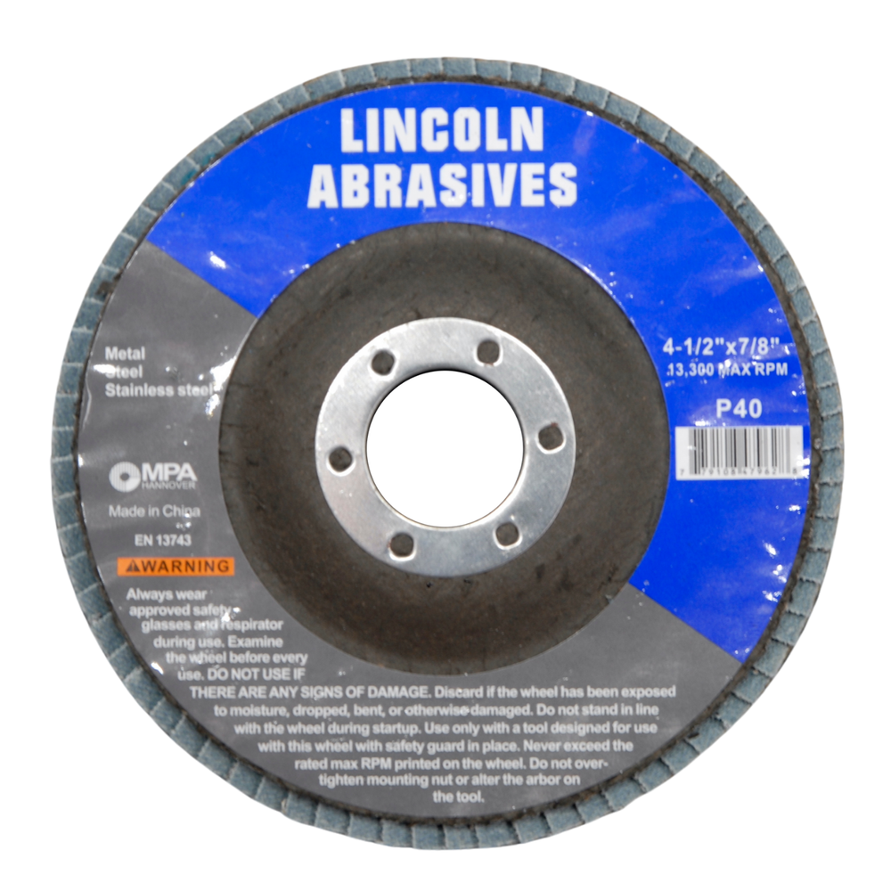 60PK Flap Discs 40 Grit 4.5" x 7/8" Sanding Wheels Disc