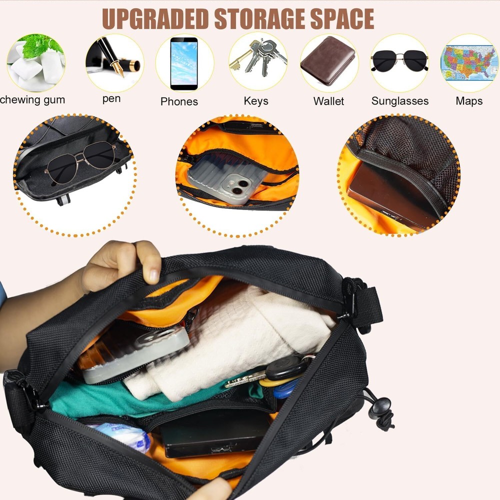 Universal Motorcycle Bag, Black Handlebar One Size,