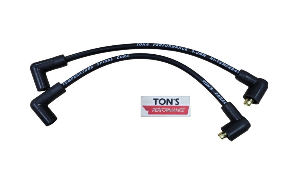 Ton's Performance 8mm Harley Davidson FXR 82-00 Ignition Spark Plug Wires Black